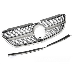 CALANDRE DIAMANT LIGNE AMG SILVER CHROME MERCEDES VITO W447 2019-2023 (06489)