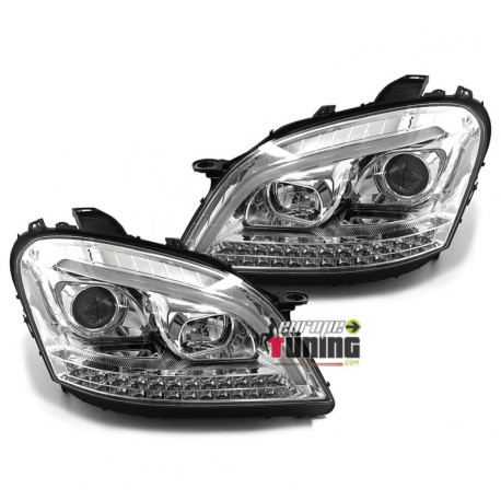 PHARES CHROMES FEUX CLIGNOTANTS LED DYNAMIQUES MERCEDES ML W164 2008-2011 PH2 (06493)