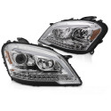 PHARES CHROMES FEUX CLIGNOTANTS LED DYNAMIQUES MERCEDES ML W164 2008-2011 PH2 (06493)