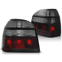 PAIRE DE FEUX ARRIÈRES SPORT ROUGES FUMES VW GOLF 3 (02747)