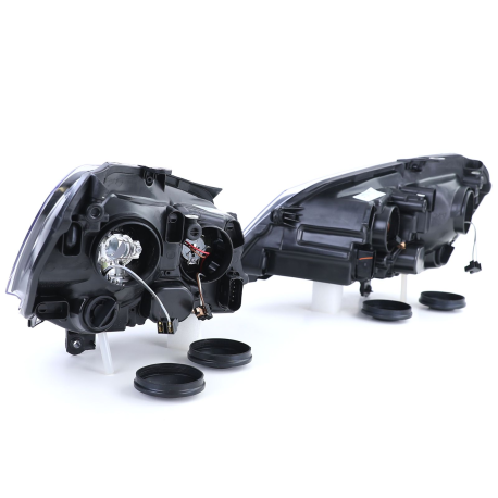 PHARES AVANTS FEUX NOIRS GTI VW VOLKSWAGEN POLO 9N3 2005-2009 (13301)