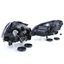 PHARES AVANTS FEUX NOIRS GTI VW VOLKSWAGEN POLO 9N3 2005-2009 (13301)