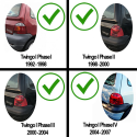 FEUX TUNING NOIRS POUR RENAULT TWINGO 1 DE 1992 A 2007 (00813)