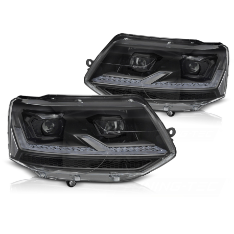 PHARES NOIRS CONVERSION FULL LED DYNAMIQUES VW T5 2009-2015 (06496)