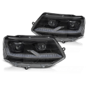 PHARES NOIRS CONVERSION FULL LED DYNAMIQUES VW T5 2009-2015 (06496)