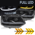 PHARES NOIRS CONVERSION FULL LED DYNAMIQUES VW T5 2009-2015 (06496)