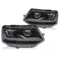 PHARES NOIRS ET CHROMES CONVERSION FULL LED VW T5 2009-2015 (06498)