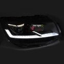 PHARES NOIRS ET CHROMES CONVERSION FULL LED DYNAMIQUES VW T6 2015-2019 (06499)