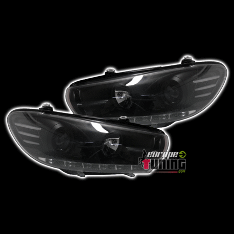 PHARES DEVIL EYES NOIRS POUR VW SCIROCCO (00639)