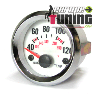 MANOMETRE PLASMA 52mm Temperature Eau (01092)