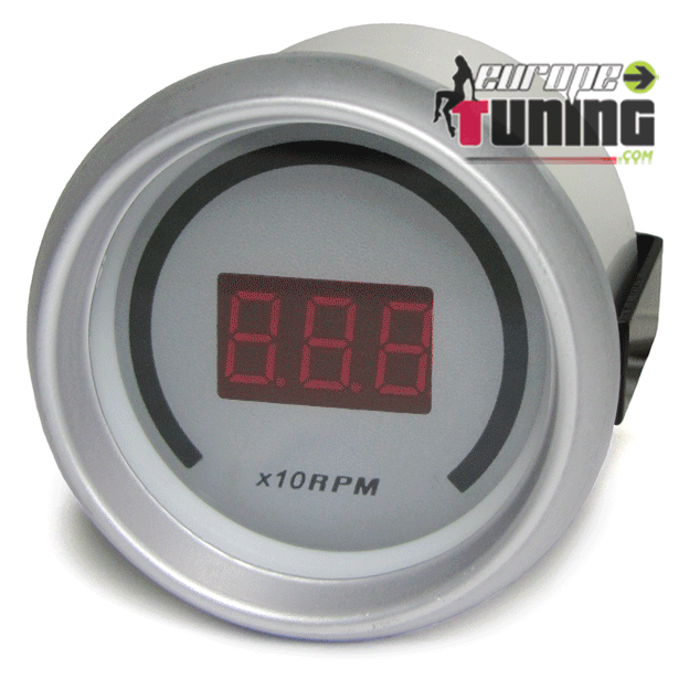 MANOMETRE DIGITAL SPORT 52mm COMPTE TOURS (03056)