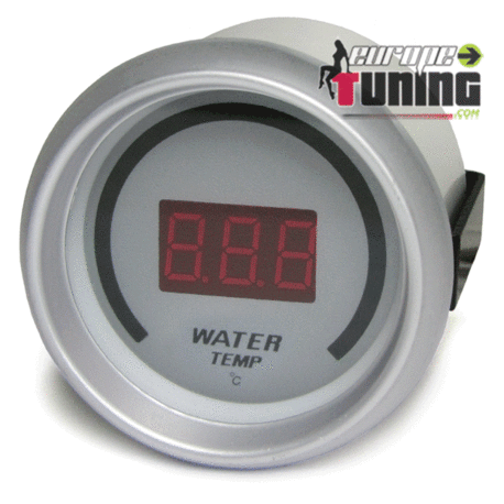 MANOMETRE DIGITAL SPORT 52mm TEMPERATURE EAU (03059)