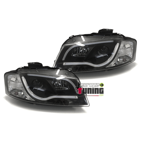 PHARES DE JOUR DIURNES AUDI A3 NOIRS 2003-2008 (03296)