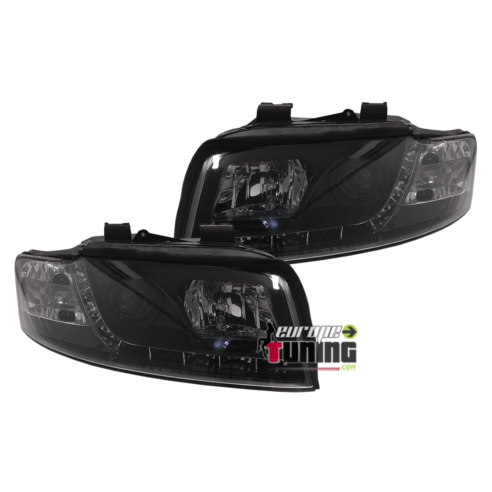 PHARES DEVIL EYES AUDI A4 NOIRS 8E ap 2001 (00393)
