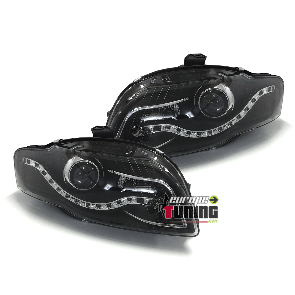 PHARES DEVIL EYES AUDI A4 NOIRS B7 ap 2004 (00937)