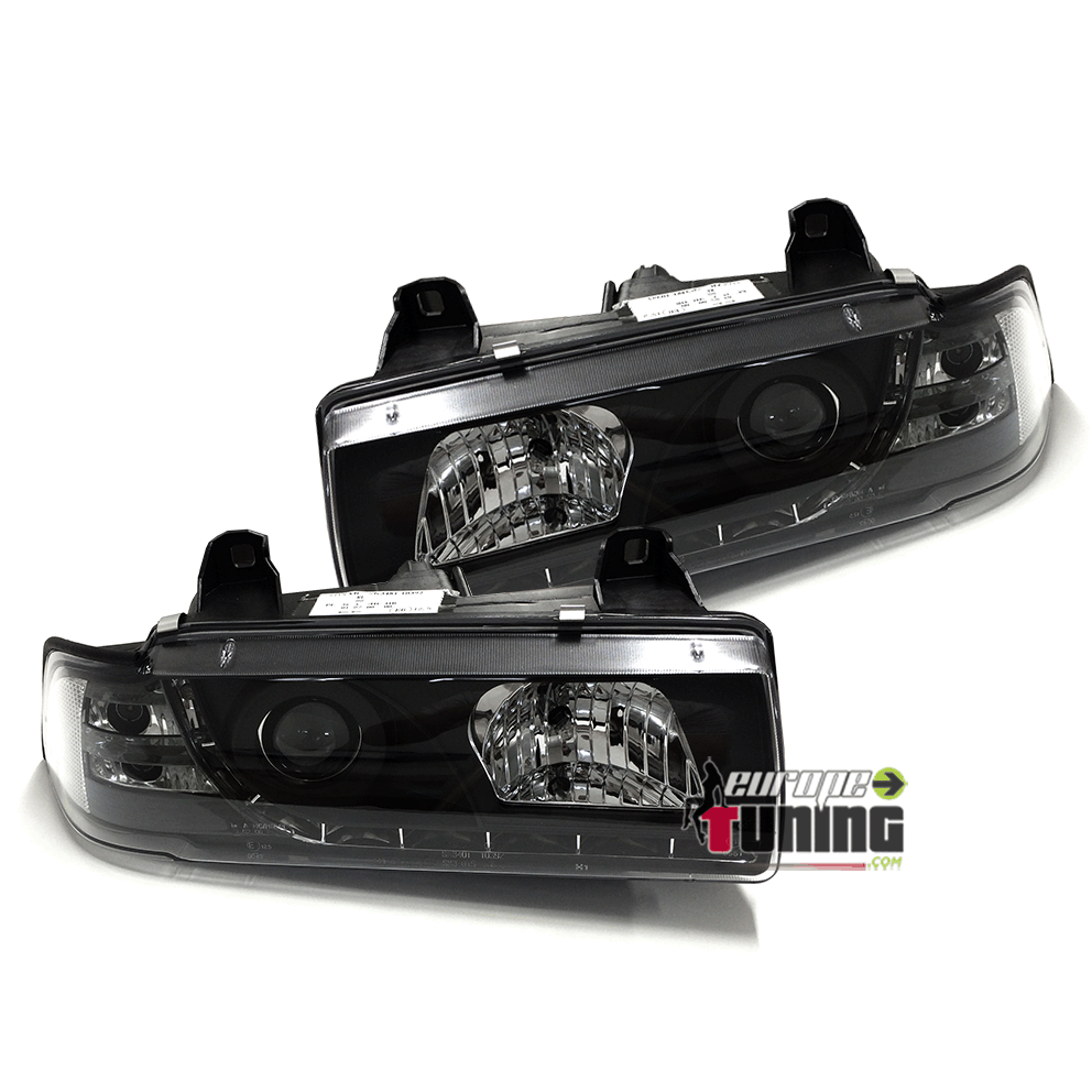 PHARES TUNING DEVIL EYES NOIRS BMW E36 BERLINE / TOURING (13584)