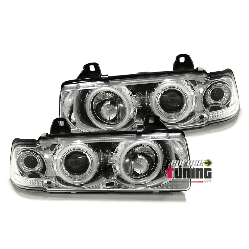 PHARES CCFL ANGEL EYES CHROM BMW E36 COUPE / CABRIOLET (00507)