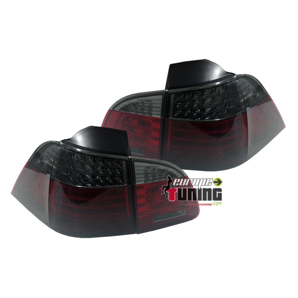 FEUX LED TUNING ROUGE NOIRS  BMW E61 Ap 2003 (03886)
