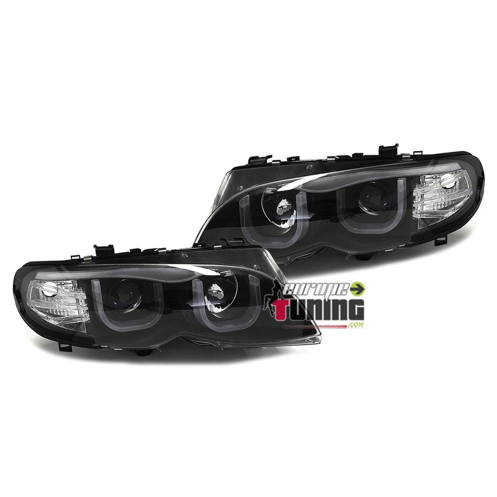 PHARES ANGEL EYES noirs BMW E46 2001-2005 (00563)