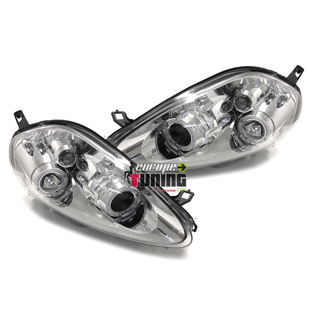 PHARES ANGEL EYES CHROM TUNING GRANDE PUNTO ELECTRIQUES (13334)
