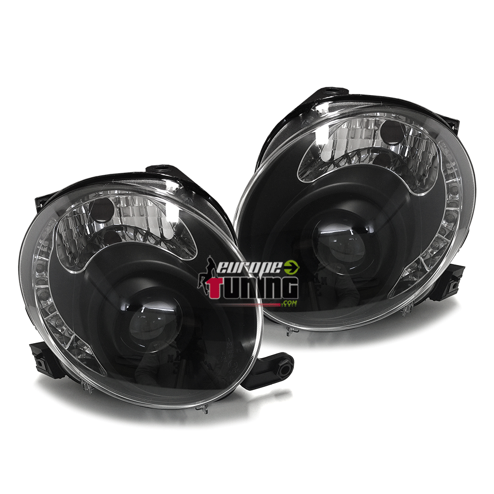 PHARES NOIRS DEVIL DEVIL EYES FIAT 500 (02897)