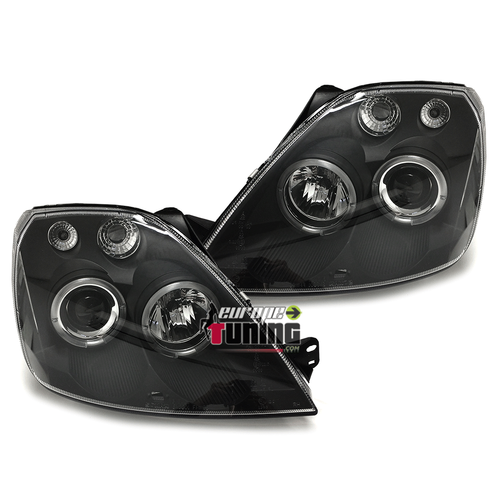 PHARES ANGEL EYES TUNING FORD FIESTA NOIRS APRES 02 (12260)