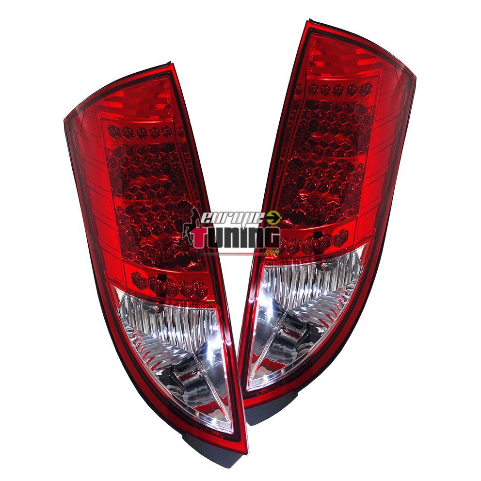 FEUX LED ROUGE / CRISTAL POUR FORD FOCUS (10556)