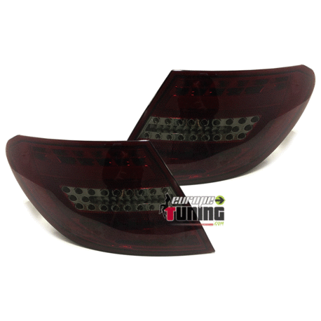 FEUX FULL LED ROUGES FUMES MERCEDES CLASSE C W204 BERLINE 2007-2010 (03262)