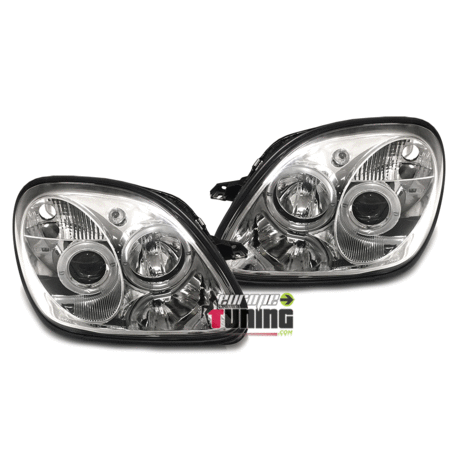 PAIRE DE PHARES ANGEL EYES CHROM MERCEDES SLK (11975)