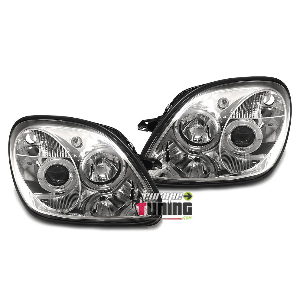 PAIRE DE PHARES ANGEL EYES CHROM MERCEDES SLK (11975)