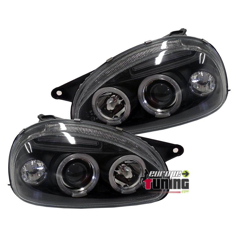 PHARES ANGEL EYES NOIRS TUNING CORSA B  (00908)