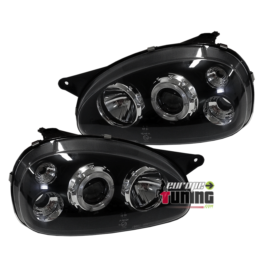 PHARES " ANGEL EYES " NOIRS TUNING CORSA B (12035)