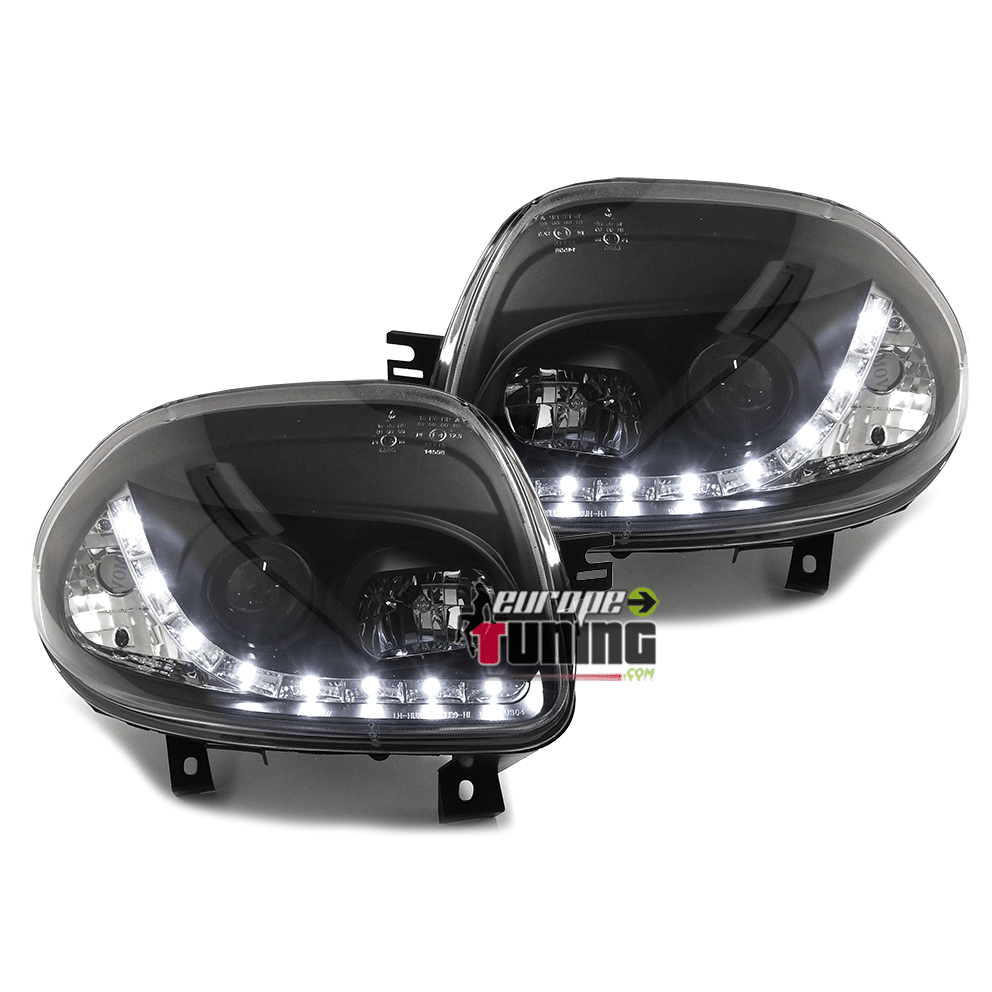 PHARES DEVIL EYES NOIRS RENAULT CLIO 2 (13638)