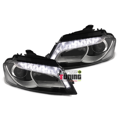 PHARES DRL DIURNES AUDI A3 08-12 NOIRS (03186)