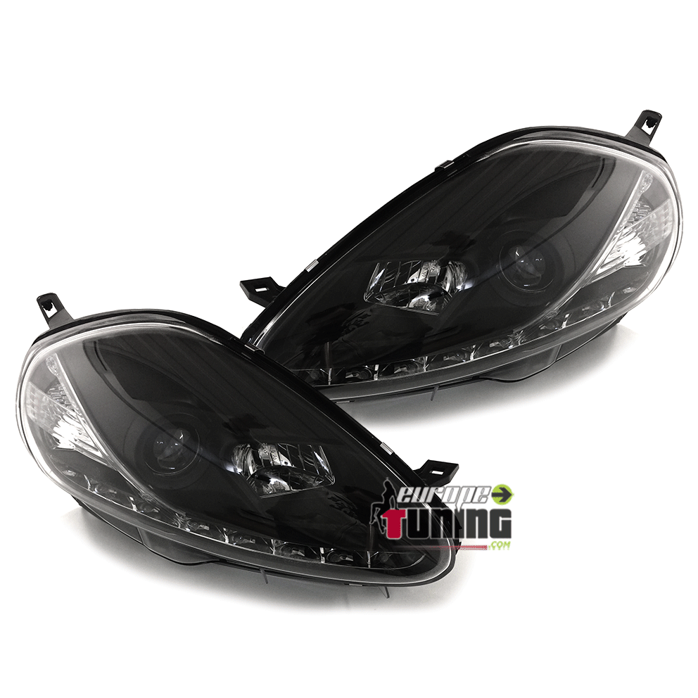 PHARES DEVIL EYES NOIRS TUNING GRANDE PUNTO ELECTRIQUES (03402)