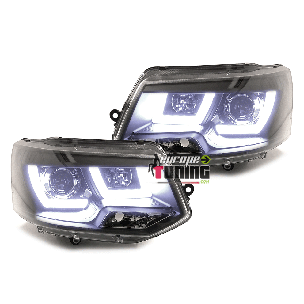 PHARES FEUX AVANTS DIURNES NOIRS VOLKSWAGEN BUS T5 APRES 2009 (04470)