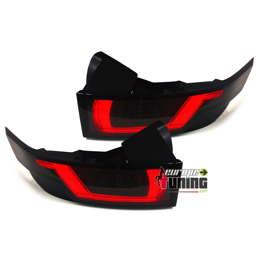 2 FEUX NOIRS LED CELIS LOOK PHASE 2 & CLIGNOTANTS DYNAMIQUES LAND RANGE ROVER EVOQUE (04656)