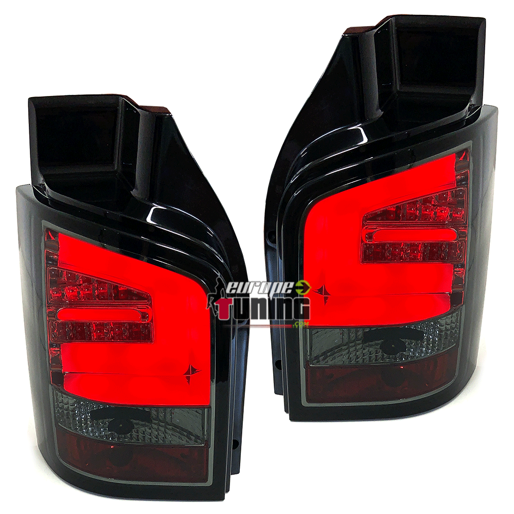 FEUX NOIRS LED BAR VW T5 BUS TRANSPORTEUR MULTIVAN A HAYON 2003-2009 (02952)
