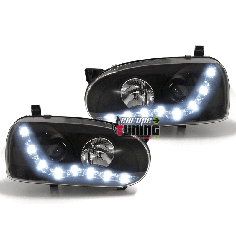 PHARES DEVIL EYES NOIRS GOLF 3 (x13733)