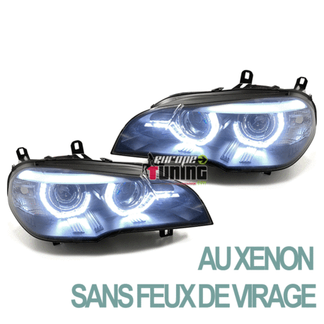 05268 FEUX ARRIERES NOIRS LOOK PHASE 2 POUR X5 E70 PH1 2007-2010 europetuning