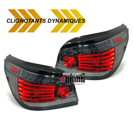 FEUX FUMES PACK SPORT CLIGNOTANTS LED SEQUENTIELS BMW SERIE 5 E60 BERLINE PH1 07-10 (05639)