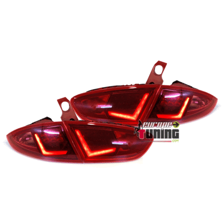 FEUX ROUGES CLAIRS LED TUBES CELIS SEAT LEON II 1P 2009-2012 PH2 (05667)
