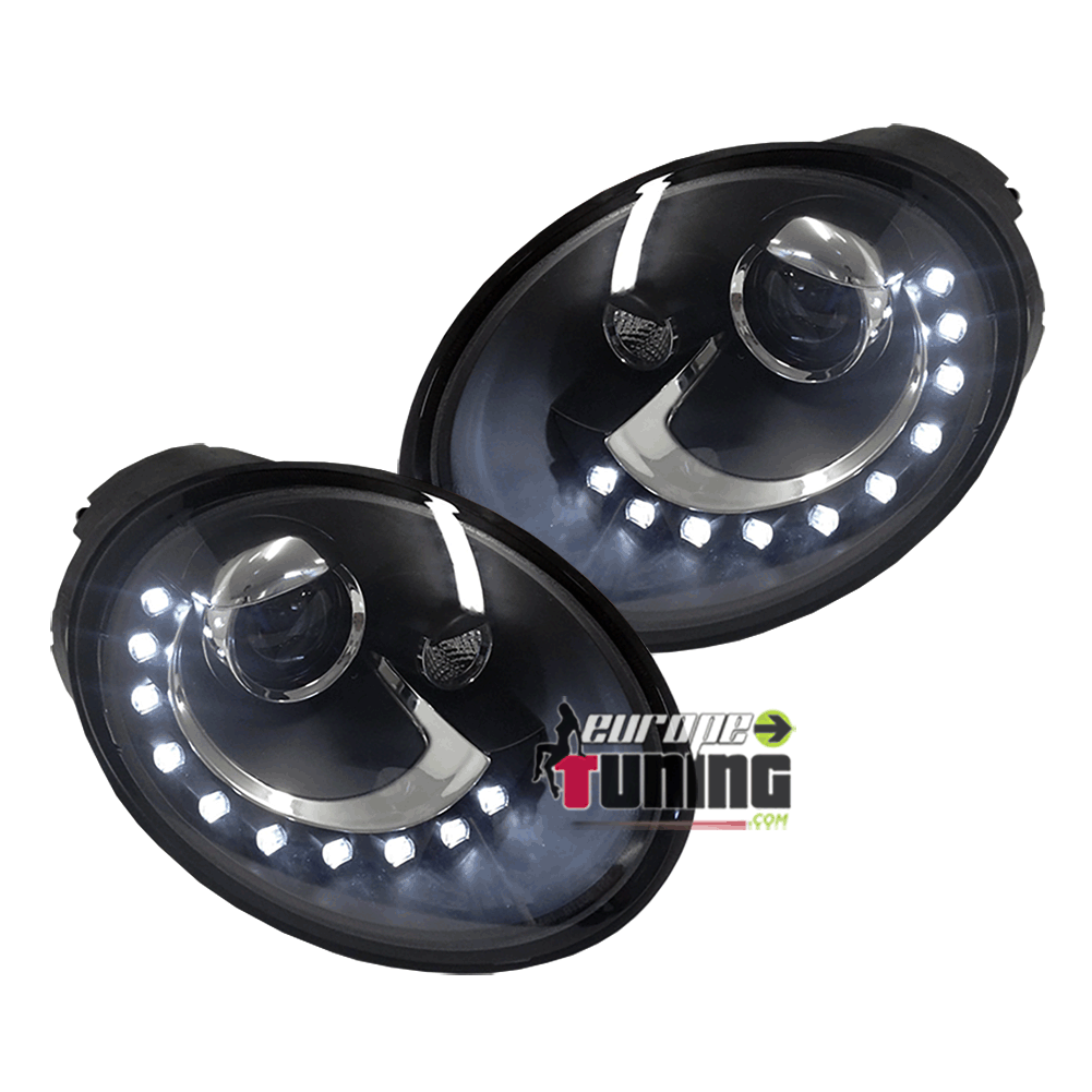 PHARES DEVIL EYES NOIRS NEW BEETLE 2005-2011 (03737)