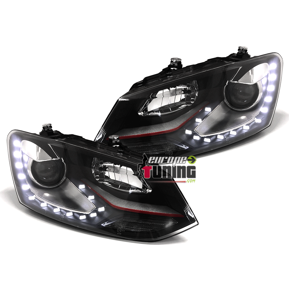 CONVERSION HALOGENE AU XENON PHARES DRL VW VOLKSWAGEN POLO 6R et 6C (06167)