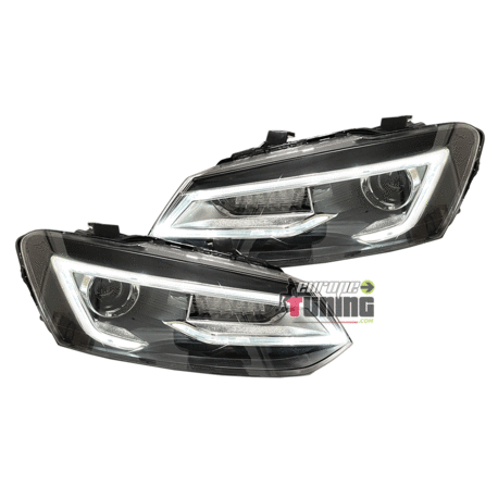 PHARES FEUX DE JOUR ET CLIGNOTANTS LED DYNAMIQUES VW VOLKSWAGEN POLO V 2009-2017 (06249)